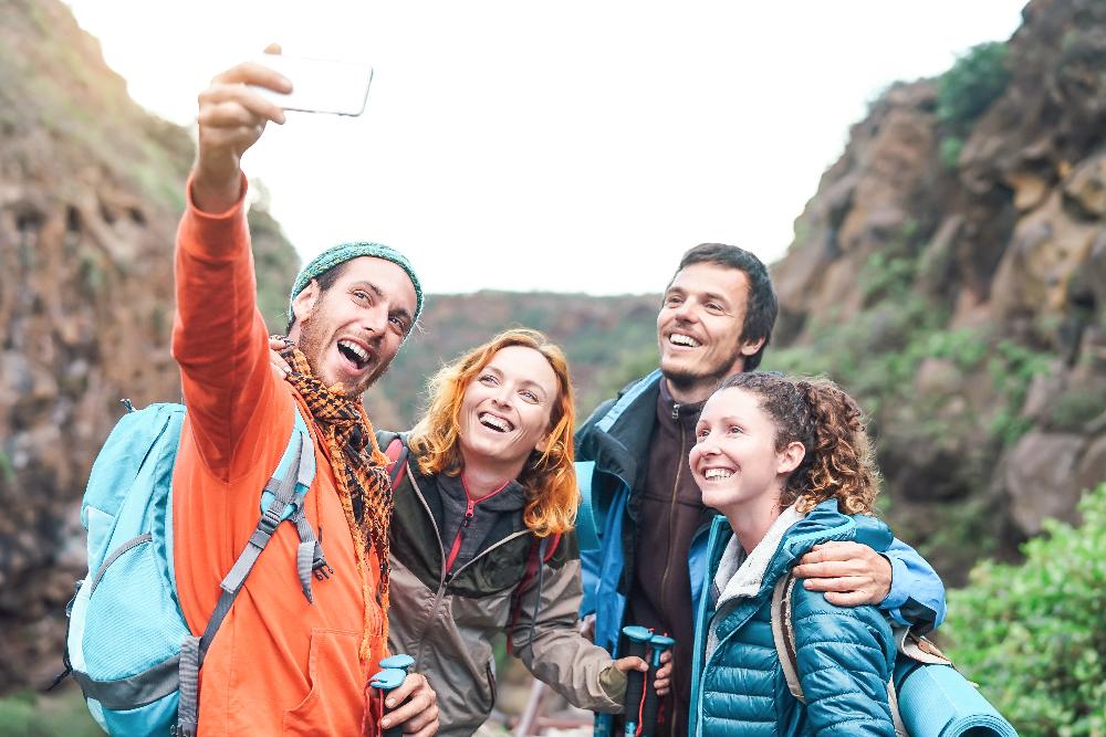 group of adults hiking | dental fillings sunnyvale