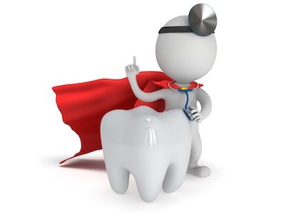 cartoon tooth with cape | sunnyvale ca dentist