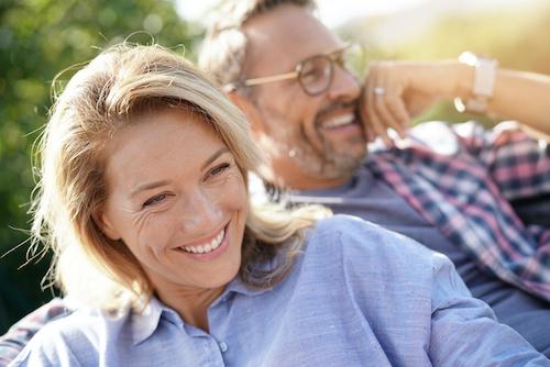 older couple driving in car | dental implants sunnyvale ca